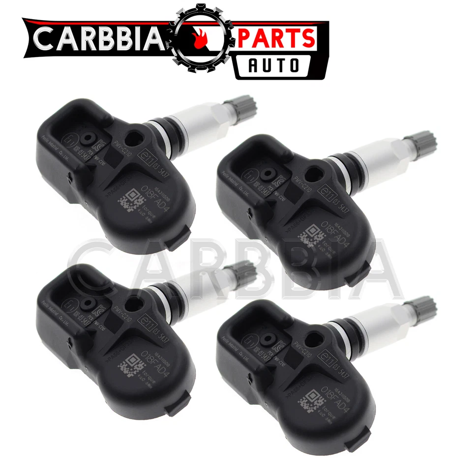 Sensor de presión de neumáticos TPMS x4 para Lexus Toyota Hilux GT86 Aygo Avensis 2014-EOP Foto 3 de 4