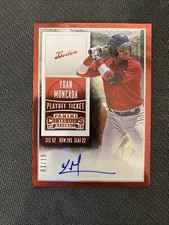 2015 Panini Contenders Prospect Ticket Auto #14 Yoan Moncada /15 Rare