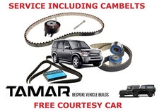 Service Land Rover Discovery 3 / 4 105 000 miles avec courroies à cames et poulies