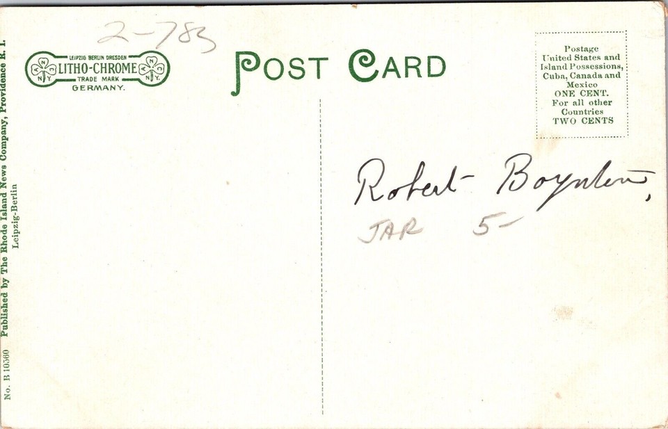 YMCA Building Fall River Massachusetts MA Antique Postcard UNP WOB