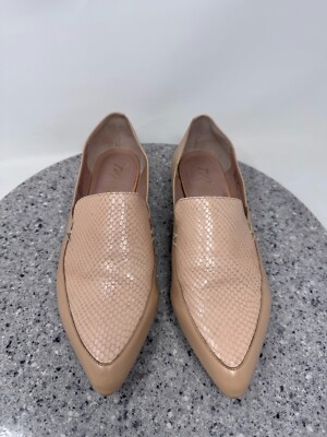 Matisse Flats Shoes Womens 9.5 Alex Beige Neutral Leather Pointed Toe Slip On