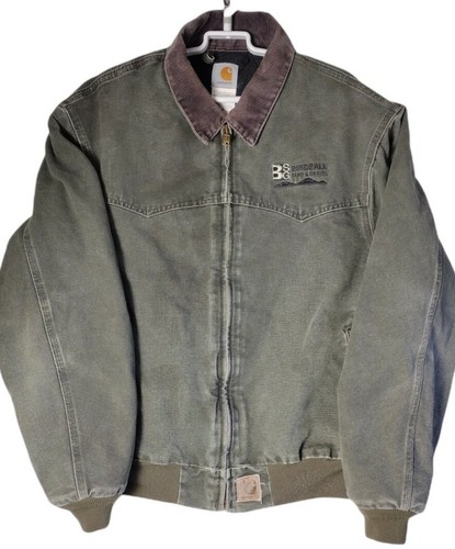 VNTG Carhartt Green Duck Detroit Jacket 
