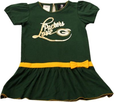green bay packers dresses ThatXpression Home Team Green Bay Jersey Themed T-shirt dress main image 1