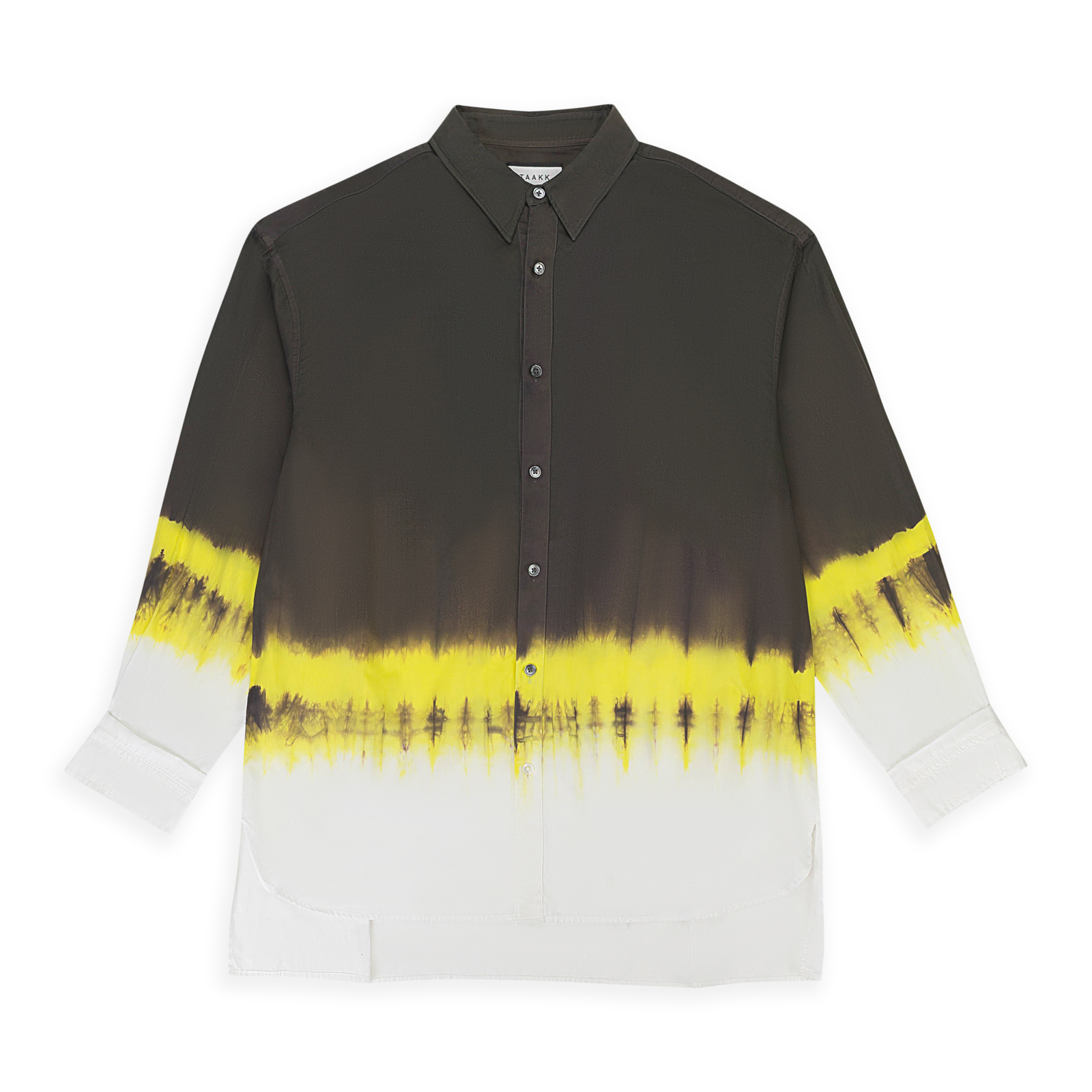 NWT TAAK TIE DYE KHAKI BUTTON-DOWN SHIRT SIZE 2 $460