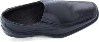 ECCO Men\'s New Jersey Slip-On Loafer Black Leather U.S Size 8-8.5 Amazon.com | ECCO Men main image 4