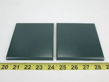 Lot of 2 New Old Stock Daltile Ceramic Tile Dark Green 4-1/4" Bullnose SKUI