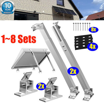 Solar Modul Halter Set bis 450Wp Gestell 15-30° PV Aufständerung Dach + Wand DHL