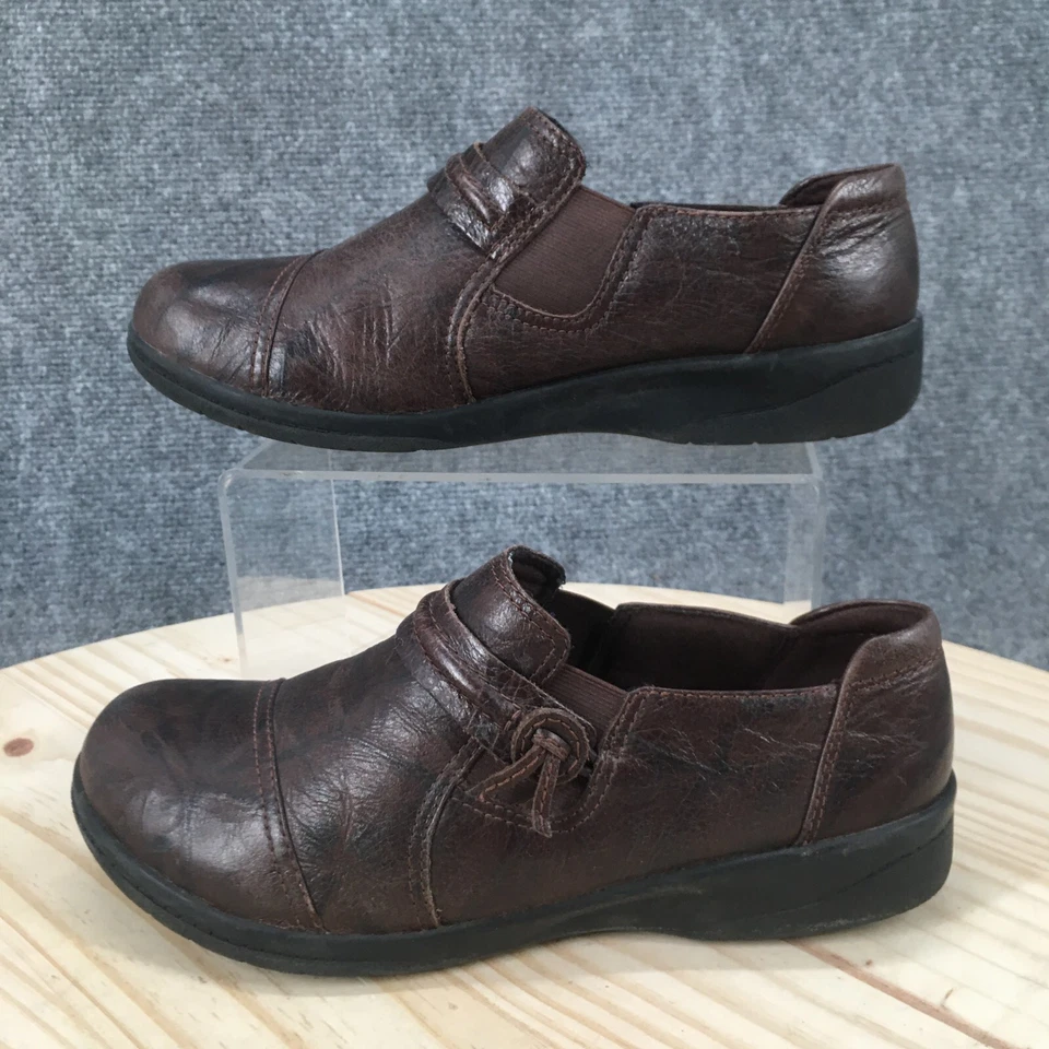 Clarks Shoes Womens 7 M Cheyn Madi Loafers Brown Leather Low Top 261299525045 - Image 2 of 4