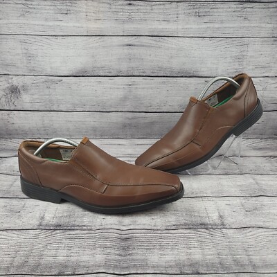 Men's Clarks, Clarkslite Ave Loafer 26169241 Brown Leather Size