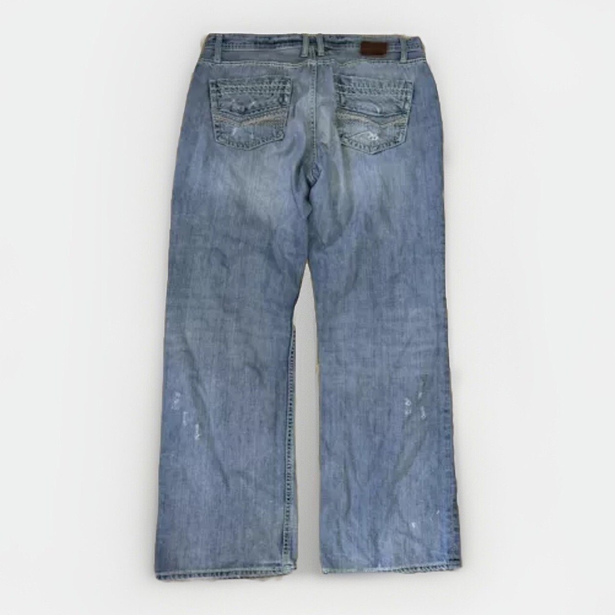 Mens Buckle BKE Tyler Straight Size 38R Denim Blue Jeans 31