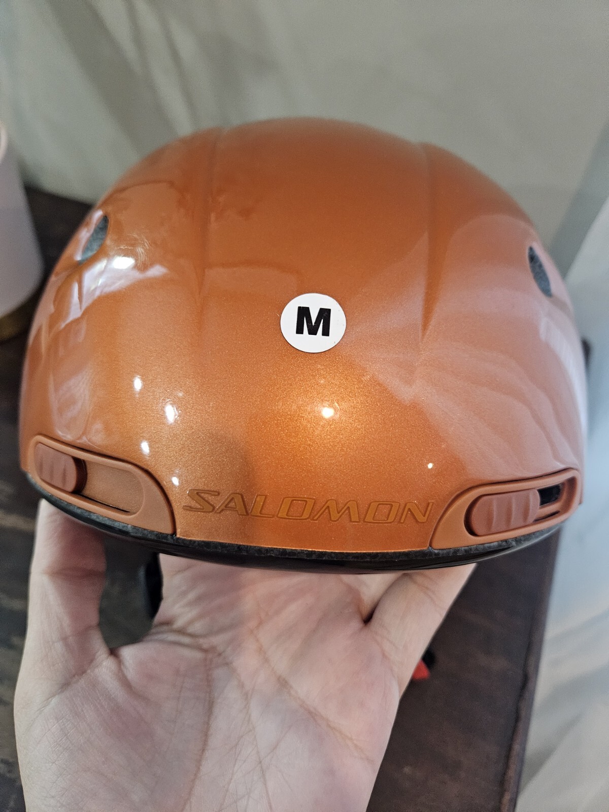 Casco sportivo sci invernale Salomon nuovo con etichette Essential SL 2 Concept arancione taglia MEDIA