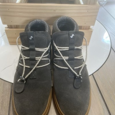 Forsake Gray Woman s Sneakers Size 9 US Lucie Slip Suede Mid Ankle Casual Shoes