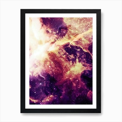 Deep space, mashups #8   space post Framed Wall Art Poster Canvas Print Picture