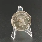 VINTAGE 1986 A-MARK LIBERTY BELL EAGLE ONE OUNCE .999 FINE SILVER ROUND