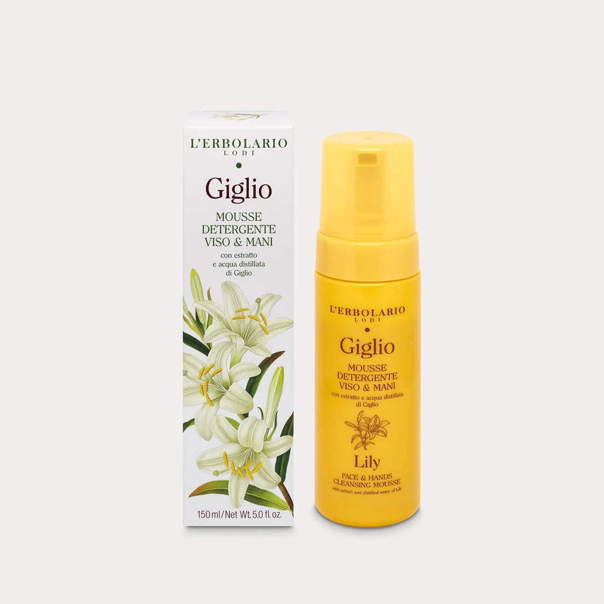L'Erbolario Giglio Mousse Detergente Viso & Mani - Immagine 2