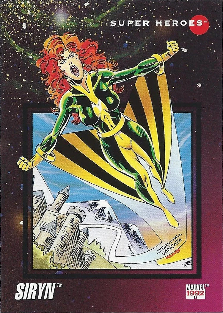 Siryn #60 Marvel 1992 Universe trading card — raw and PSA graded price guide
