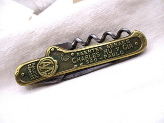 tire bouchon ancien CHARLES HU y CIA SAO PAULO vers 1908 vins cave.