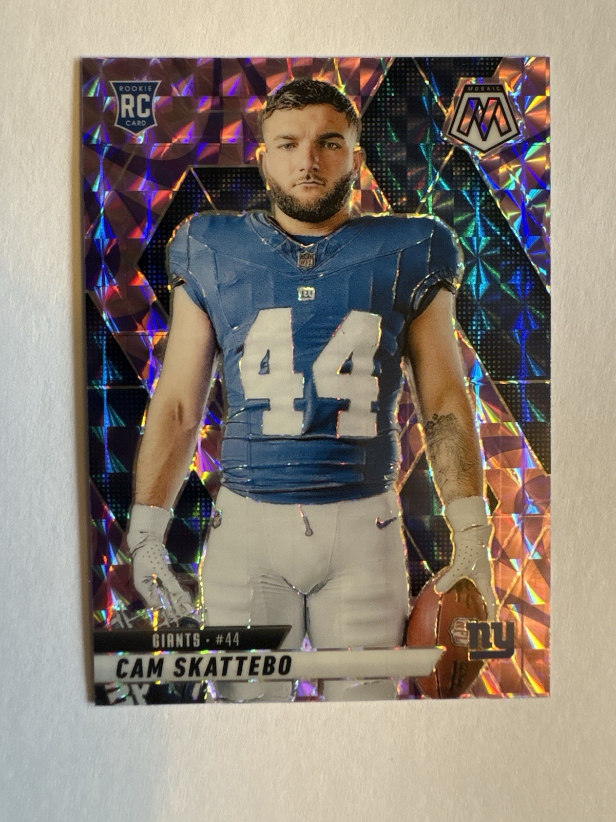 Cam Skattebo 2025 Panini Mosaic #271 Mosaic Reactive Purple Rookie NY Giants!