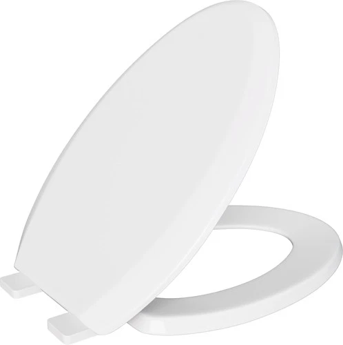 PROFLO PFTSHEC2000 White Elongated Closed Front Toilet Seat & Lid - Picture 1 of 8