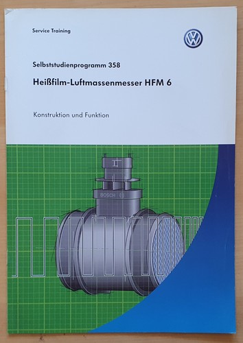 Heißfilm Luftmassenmesser HFM 6  Funktion VW AUDI  Selbststudienheft 358