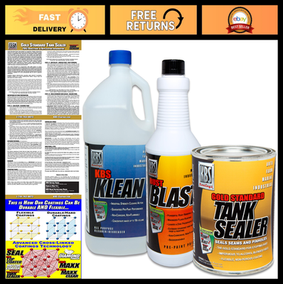 #ad Auto Fuel Tank Sealer Kit Seals Up to 25 Gallon Tanks Leak Repair Solution $102.59