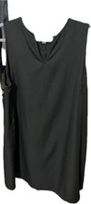 Shein Curve 3XL Black V Neck Sleeveless Dress 