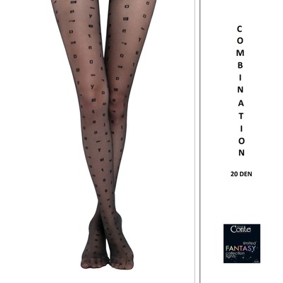 Conte Kombination ausgefallener Stil Qualität transparente Strumpfhose 20...