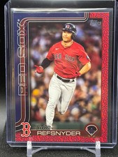Rob Refsnyder 2025 Topps Team Color Border Variation #112 - Boston Red Sox
