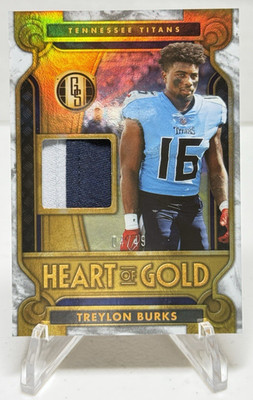 2023 Panini Gold Standard - Heart of Gold Threads #13 Treylon Burks /49 (MEM)