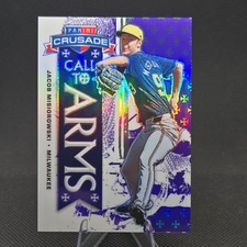 Jacob Misiorowski 2025 Panini Crusade Call to Arms Purple Prizm SP /149 #16 RC
