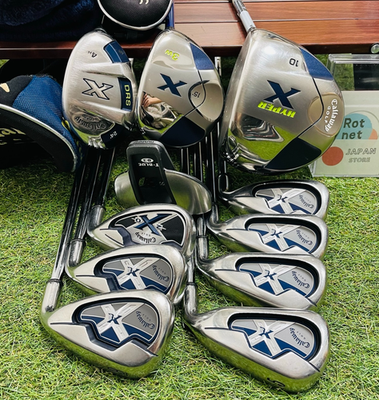 キャロウェイ HYPER X ゴルフセット Callaway Fullset Hyper X 1w 3w 4hy X18 Iron 56789P 11pics Stiff