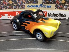 AURORA ORIG REBUILT TJET CHAS W/NEW MM  41 WILLYS GASSER  BODY FLAT OUT FLIES