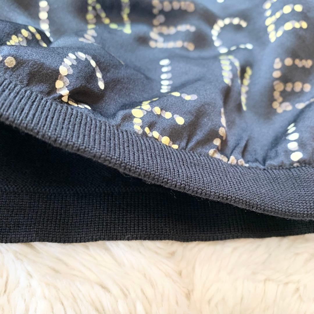 Celine Logo Patterned Docking Knit Sweater Black/… - image 5