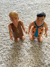 Vtg Fred Flintstone Barney Rubble Flintstones Movie Figures Goodman Moranis 90s