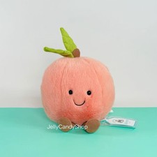 AUTHENTIC Jellycat Amuseables Peach Fuzzy Peach- NWT- FAST SHIP