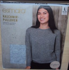 mega KASCHMIR Pullover grau weich Cashmere L 44/46