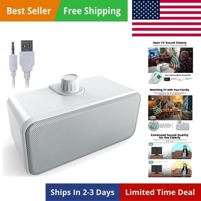 Wired Speakers for TV No Delay, Clear Voice TV Speakers Wired with 5M Long Co...