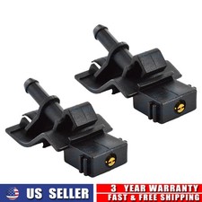 2PCS WINDSHIELD WASHER NOZZLE W/ BRASS TIP FIT TOYOTA SIENNA CAMRY COROLLA 11-18