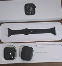 Apple Watch Series 12 GPS/Cellular 46mm Aluminum Black Case, Blk Sport Band M/L