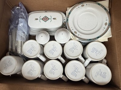 Studio Nova Adirondack Y2201 Replacement Lot Mugs Plates Butter Dish Flatware