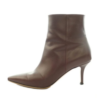 Gianvito Rossi Boots Women's Size 38 Brown Leather