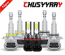For Jeep Grand Cherokee 1999-03 6x Led Headlight Bulbs Hilow Beam Fog Lights