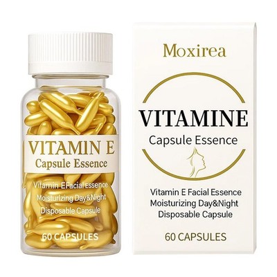 Vitamin E Capsule Essence, Moisturizing and Hydrating Facial 60 Capsules