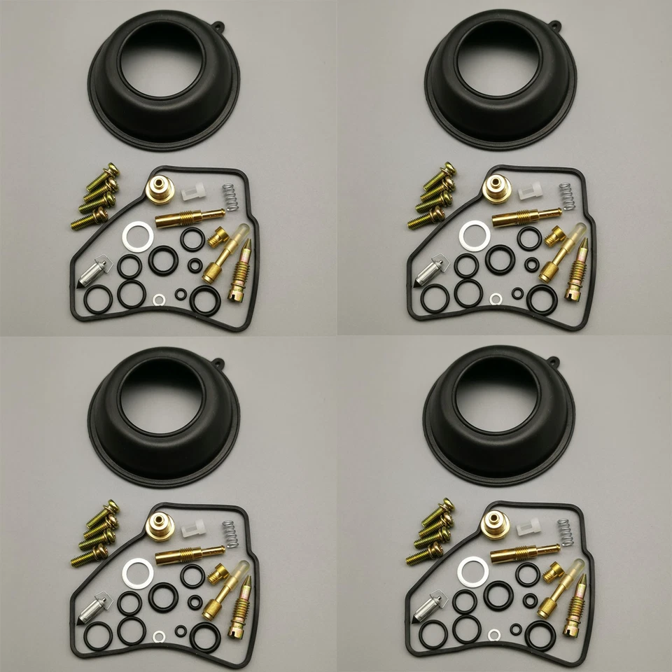 Kits de reparación de carburador de 4 piezas diafragmas de carburador para HONDA VF500C V30 MAGNA 1984-1985 Foto 2 de 4