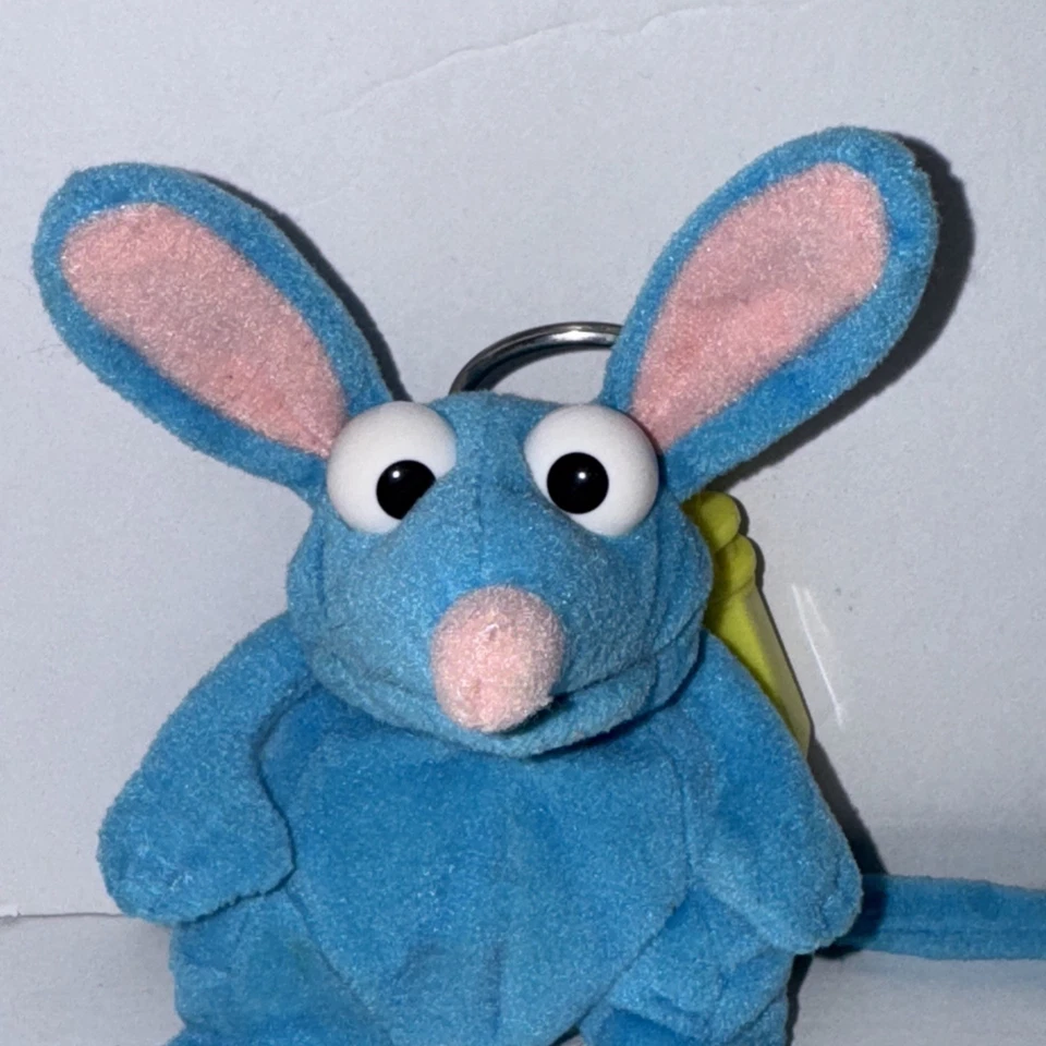 Bear In The Big Blue House Tutter Mouse Plush 4” VTG keychain 1999 Jim Henson - Image 2 of 4