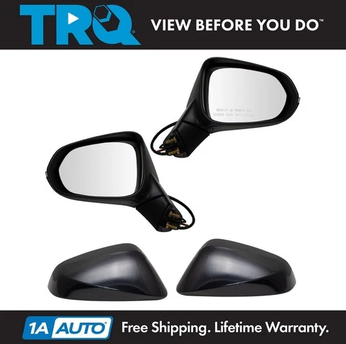 TRQ Mirror Power Heated Turn Signal Memory Smooth Paint to Match Pair