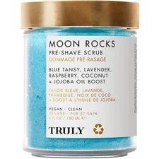 TRULY BEAUTY Moon Rocks Pre Shave Scrub - Smooth & Brighten W/Blue Tansy! - 6 Oz