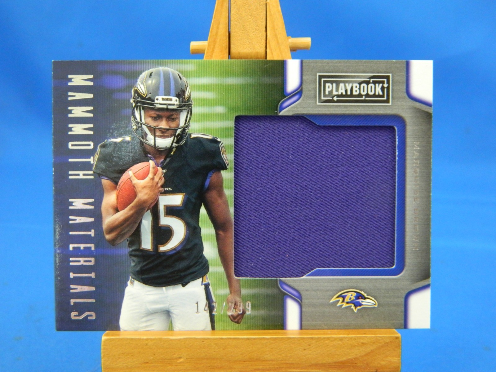 Marquise Brown Panini Playbook Mammoth Materials #MM12 Base