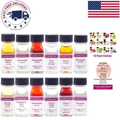 Creative Baking Essentials: LorAnn 12 Dram Flavor Extracts in Gift-Ready Pack
