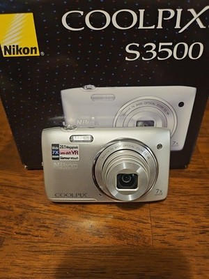 Nikon COOLPIX S3600 20.1MP Digital Camera - Silver for sale online